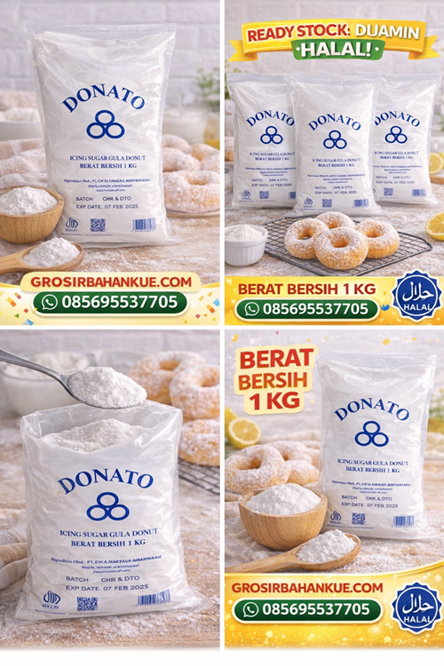 gula donat anti leleh kiloan 